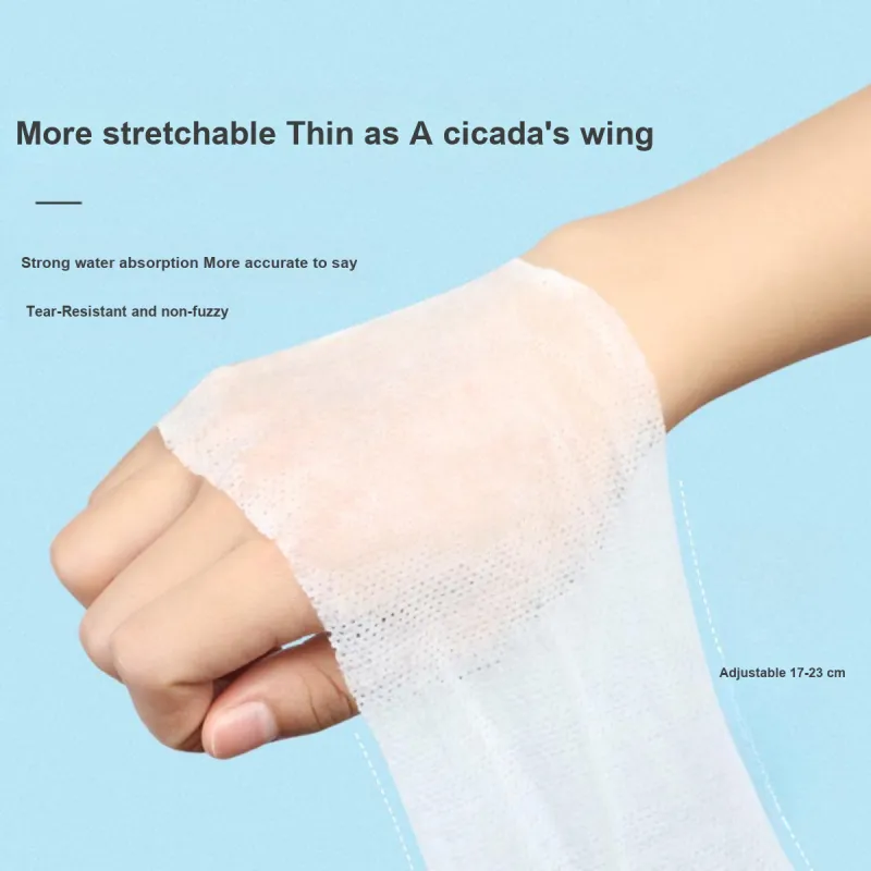LMLTOP Adjustable Cotton Swabs For Makeup Removal, Lightweight And Breathable Wet Towel Cotton 240 Pcs 1 Pack-2