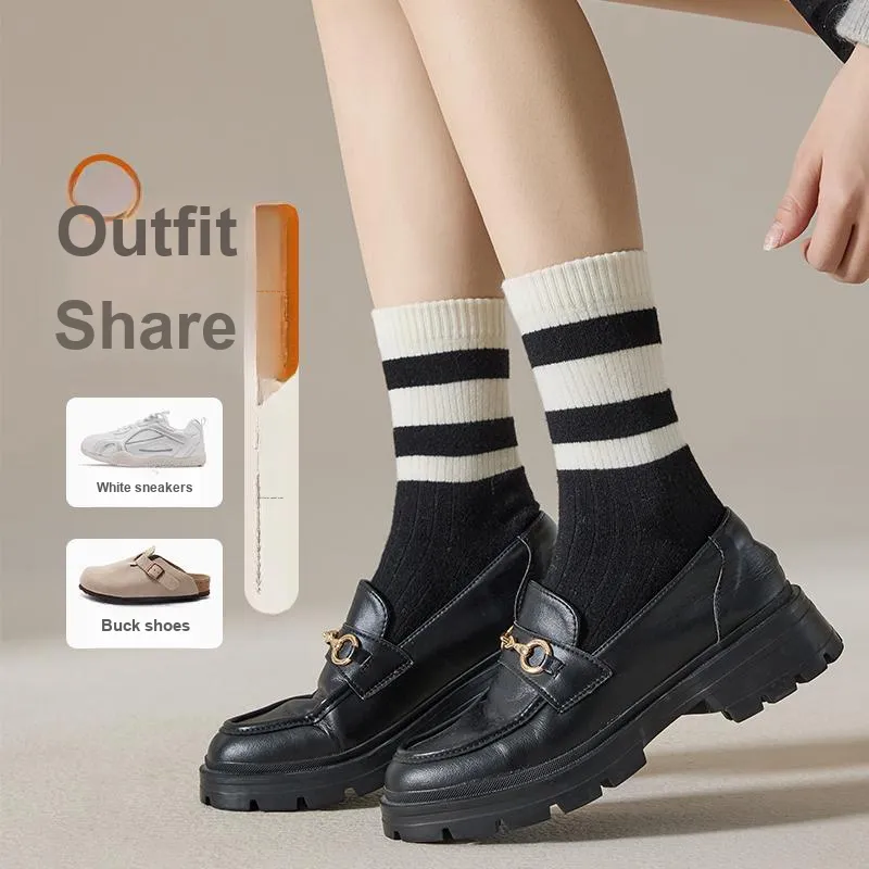 Top Melon Mid Calf Socks Women's Combo Set-3