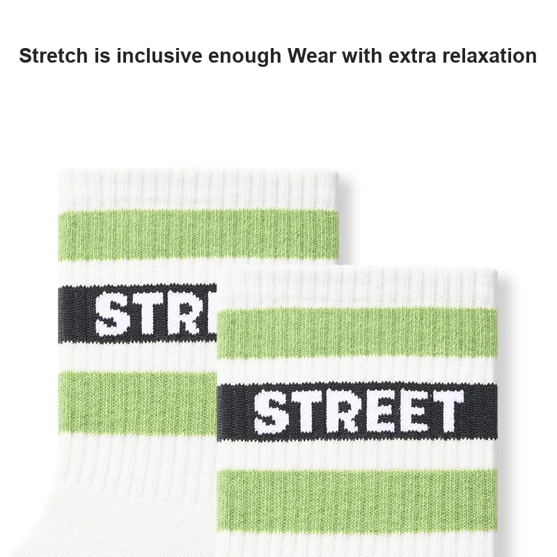 Primeet Mid Calf Socks Fall Winter Unisex 5 Pack Mixed Color-45