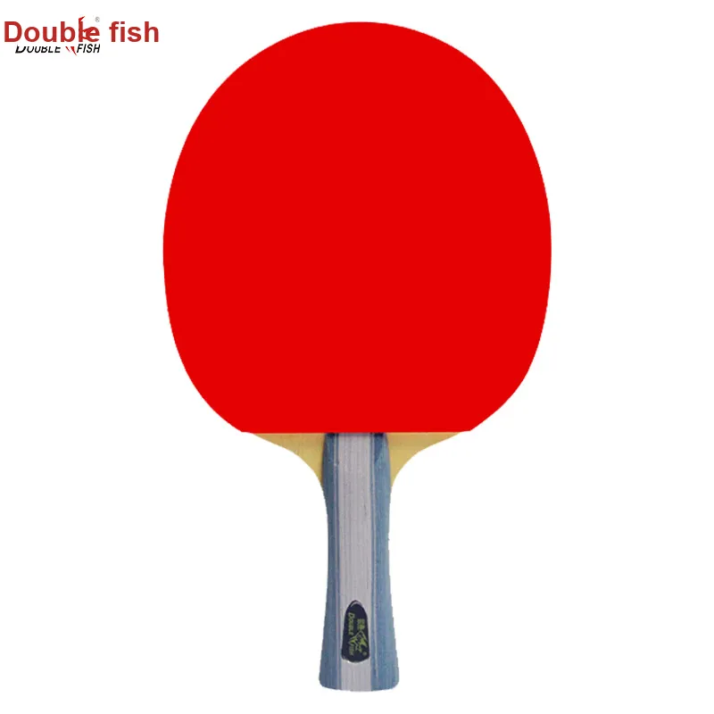 DOUBLEFISH Ping Pong Paddles Unisex Basswood Sponge Red-2