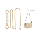 Gold-Tone (Pearl Extender Chain+Decorative Chain+Crossbody Chain)