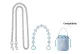 [Clothing Sets]Pure Chain Crossbody 100cm+Cartoon Decorative Chain