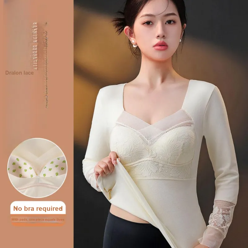 ROMANTIC·SPRING Thermal Tops Women's-4