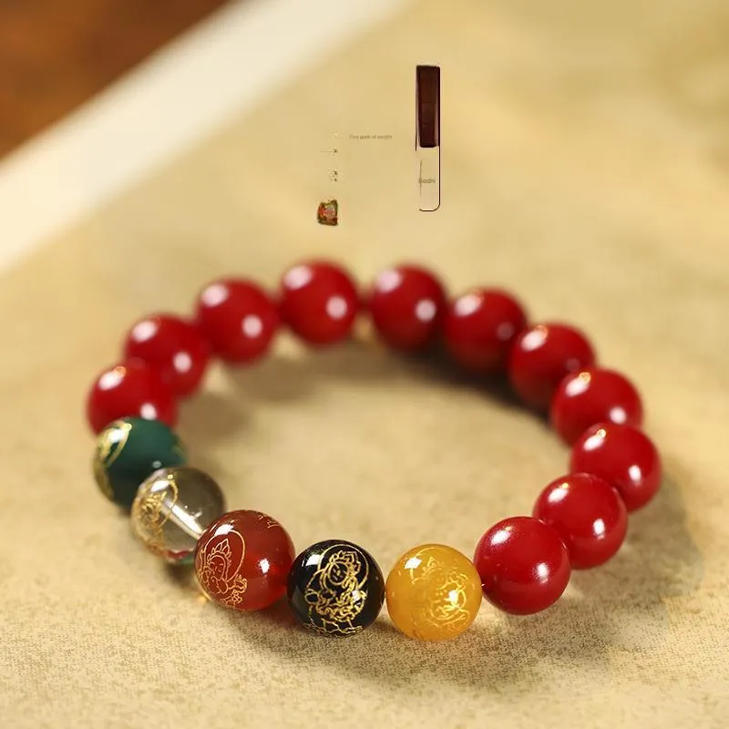 Regalrose Cinnabar Jade Bracelets Women's-1