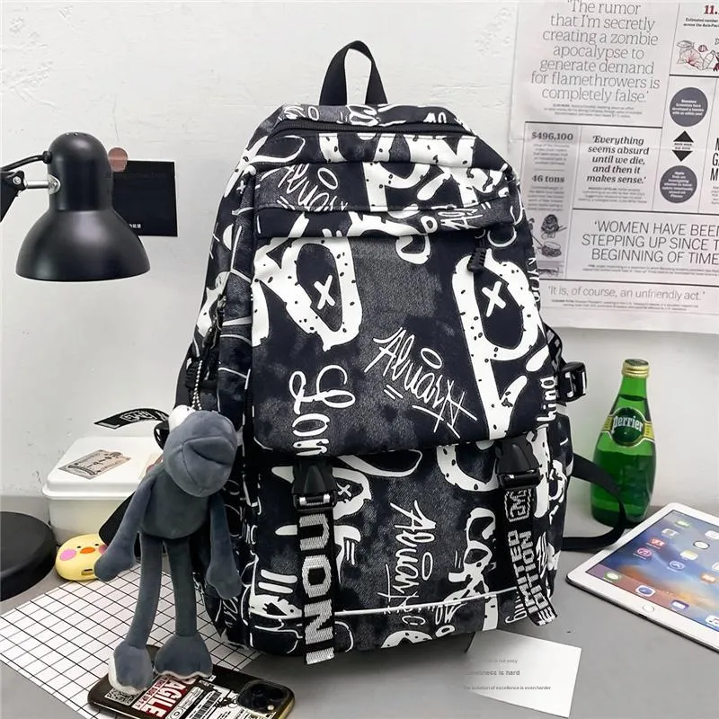 Wolfhorse Nylon Backpack Unisex Multicolor-12