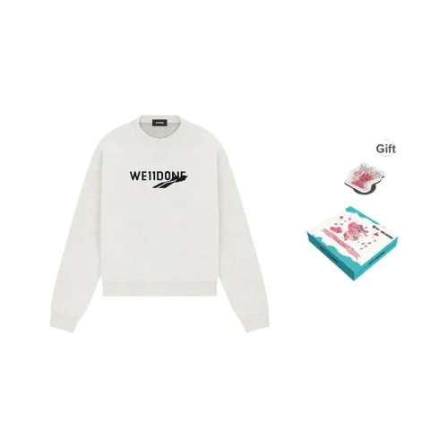 WE11DONE Свитер Унисекс Айвори Белый