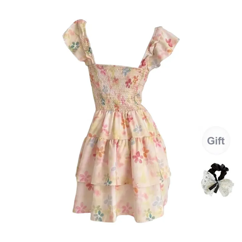 TUSHIFEI Sleeveless Dress Women's Pink-1