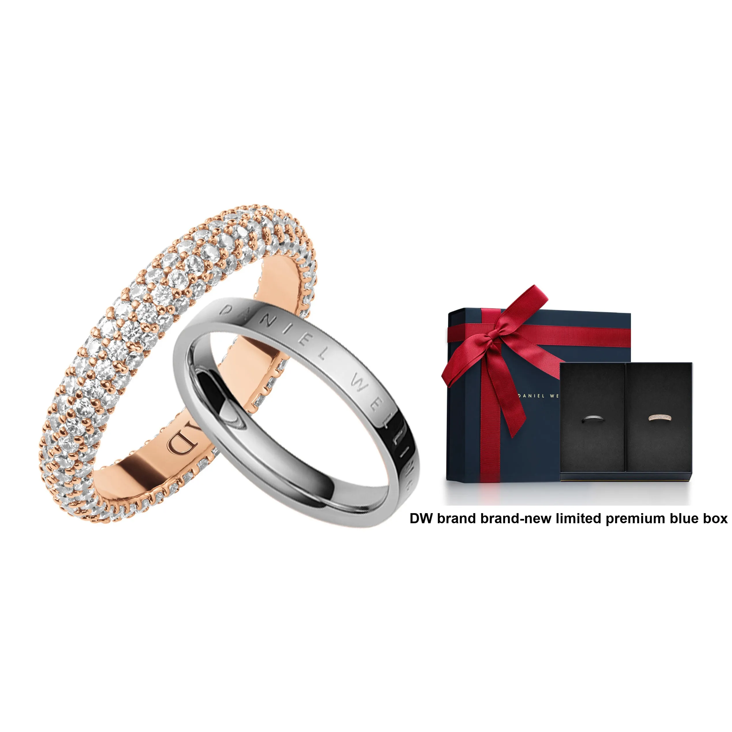 Daniel Wellington Classic Rose Gold Brass Rings Unisex Даниэль Уэлингтон Классический Розовое Золото Латунь Кольца Унисекс