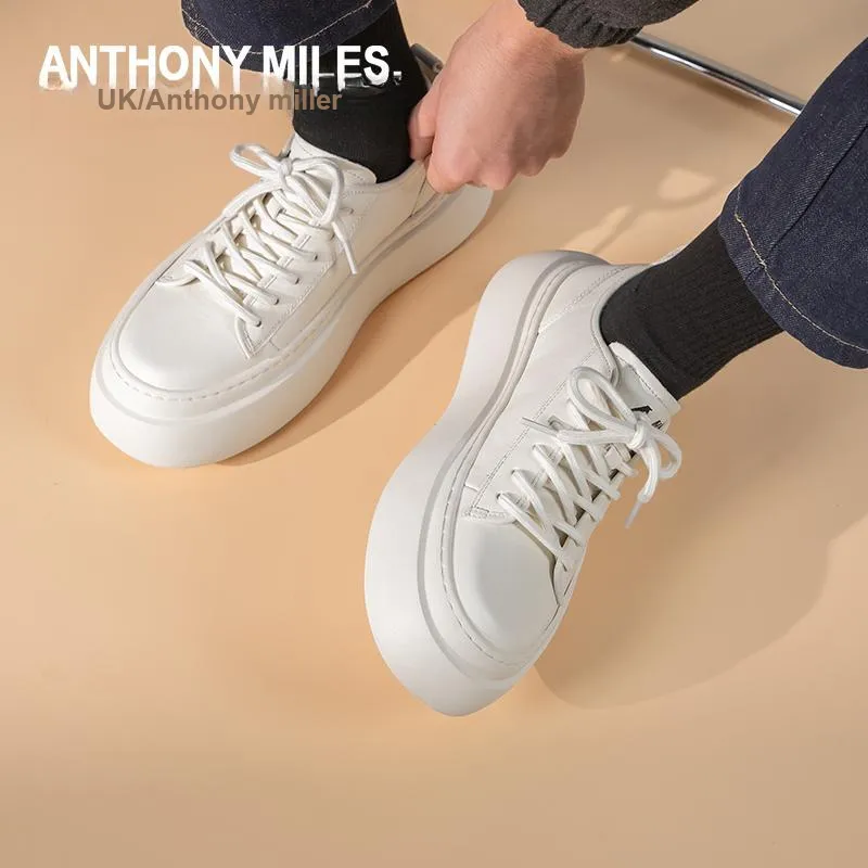 Anthony Miles Anti Slip And Wear Resistant Height Increasing Low Top Skateboard Shoes Men's-12