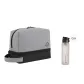 Gray+Fashion Sports Water Bottle White