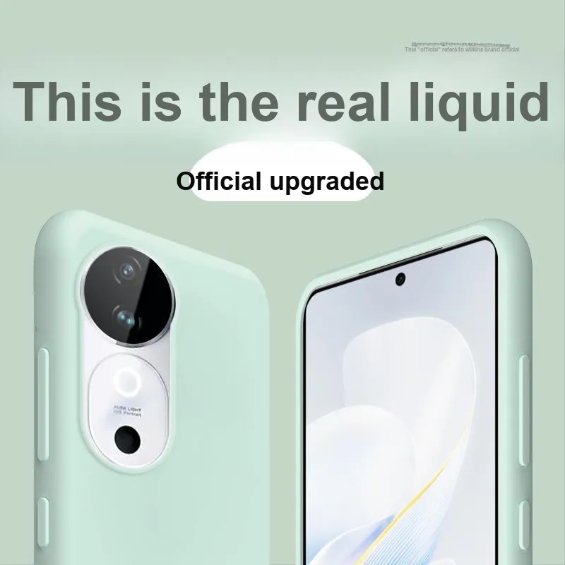 ZHUOJI Silicone Material Phone Cases Compatible With Vivo S19/S19 Pro Case Impact Resistant Advanced Fashionable Simple-19