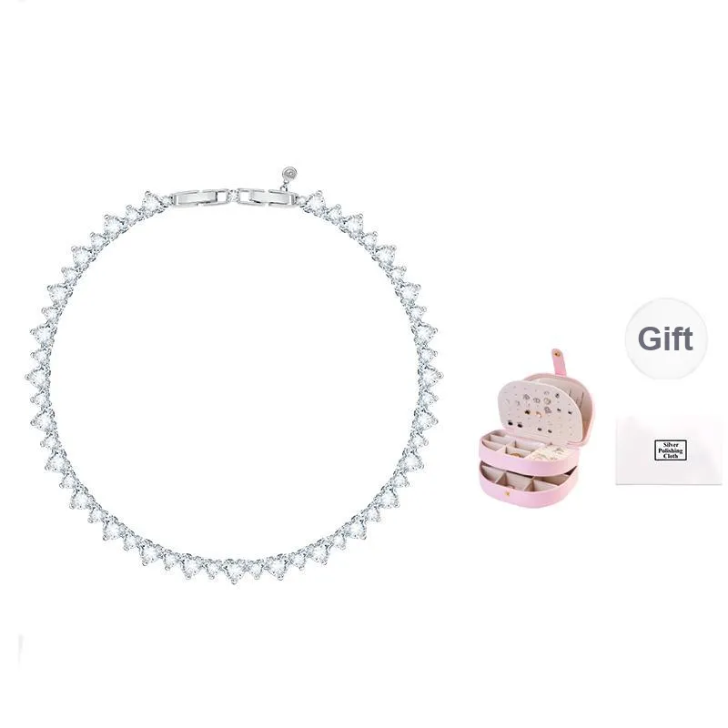 CHIARA FERRAGNI Zircon, Water Gold 18K Gold Necklace Italian Luxury Necklaces Women's Silver-0