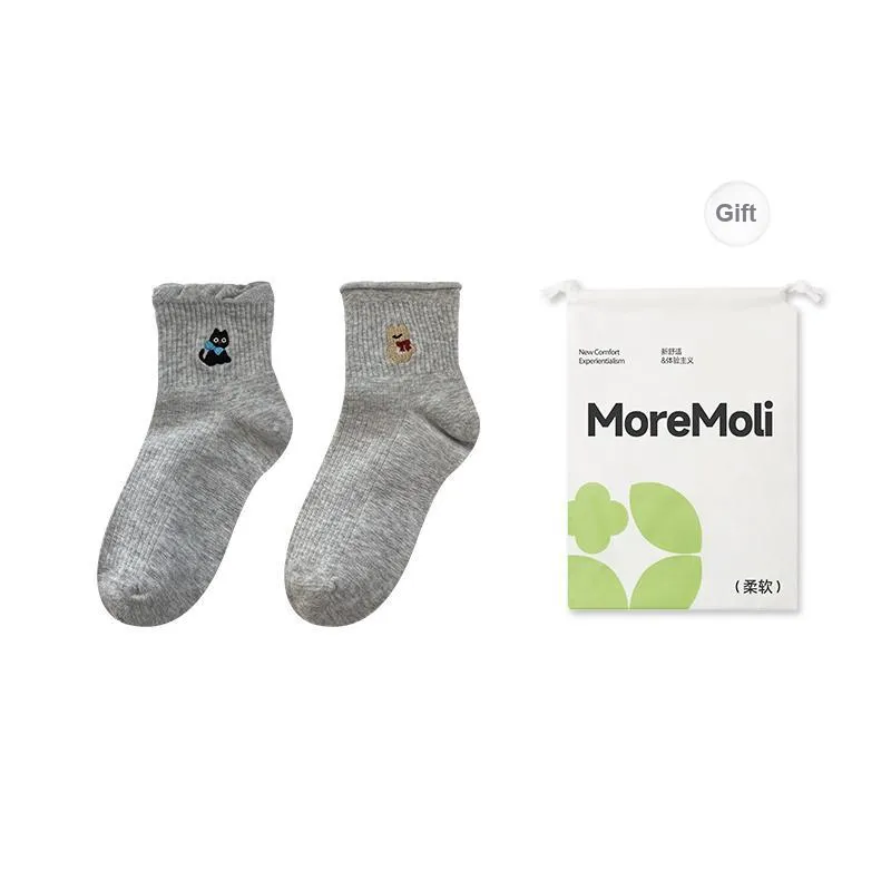 Moremoli Ankle Socks Women's Shopping Bag 2 Pack-5
