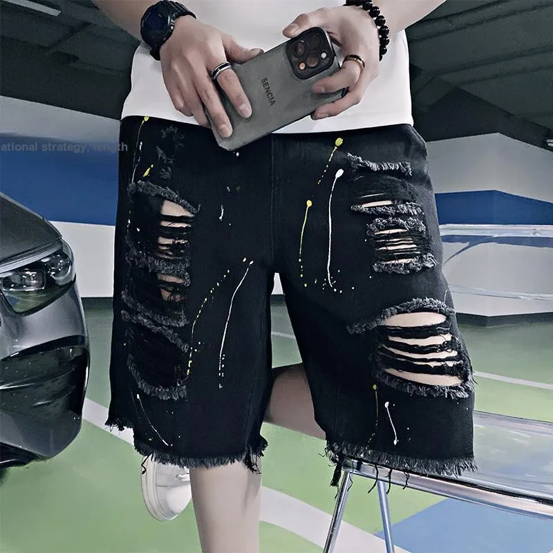 FRQ Denim Shorts Unisex Black-5