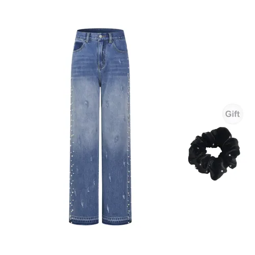 Three Quarters Jeans Women's Blue