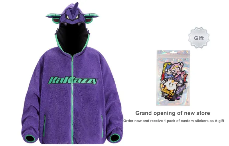 KAKAZZY Puffer Jacket Unisex Purple-1