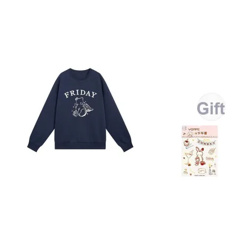 ZIHAN Темно-синий Синий Женский Свитшот