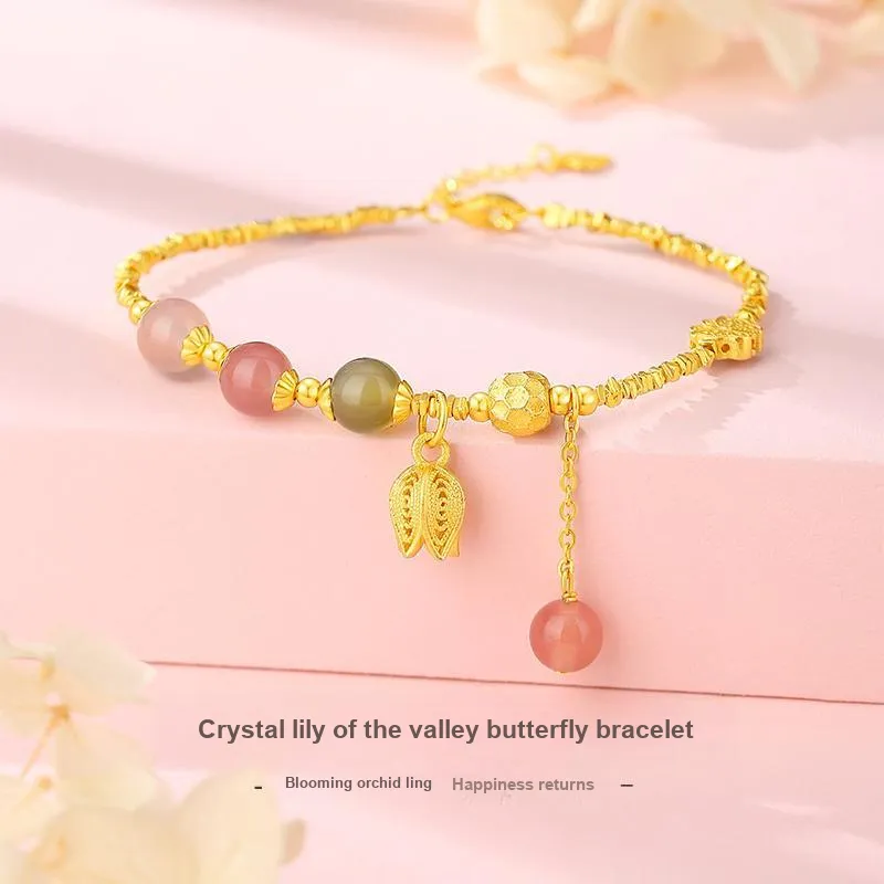 VANA 925 Sterling Silver, Red Crystal, Pink Crystal, Green Crystal Bracelets Women's-1