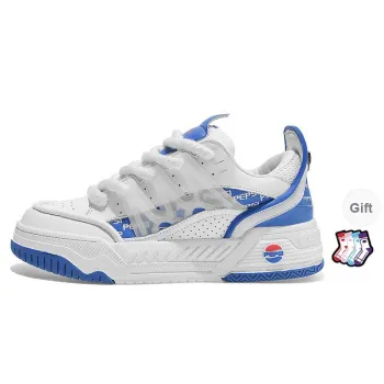 Pepsi Slip Resistant Cushioning Abrasion Resistant Low Top Skateboard Shoes Men's