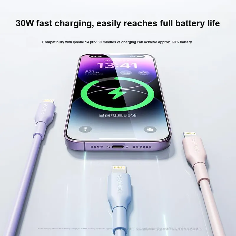 ROMOSS CB1713 1m Type C To Lightning PD30W Apple Cable Safe Fast Charging No Damage To Device-16