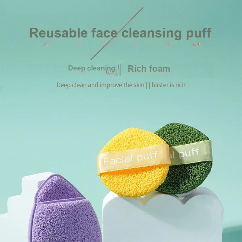 JIANYINGSHU Mesh Waterdrop Facial Sponge Cleanser Deep Cleaning Face Scrub Clay Mask Cleansing Tool-25