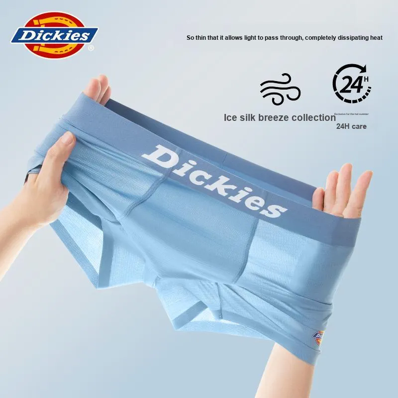 Dickies Underpants Men's Mulberry Silk Lightweight Breathable Skin Nourishing Mid Rise Sweatpants Gift Box Set 3 Pack-1