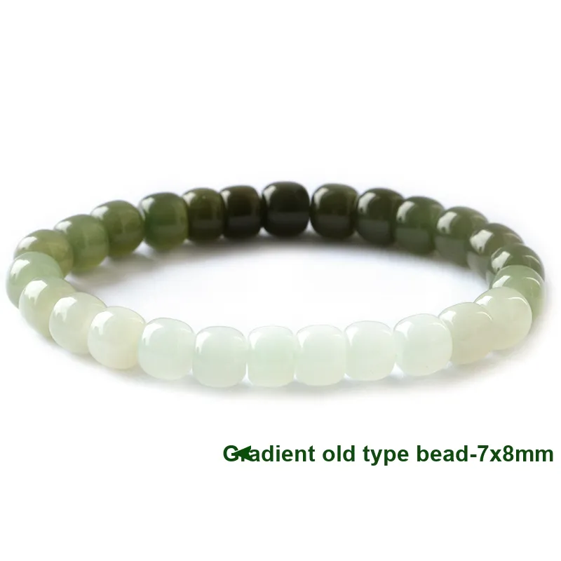 ORTAFFA Bracelets White Jade/Pale Greenish White Jade Unisex-13