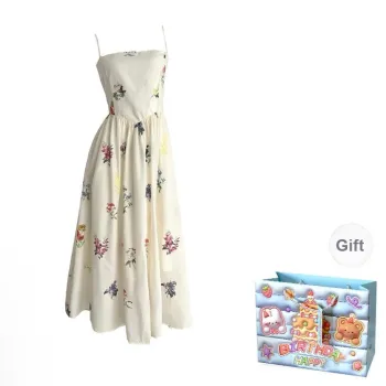 QUIET ANGEL Slip Dresses Women's Apricot Shopping Bag