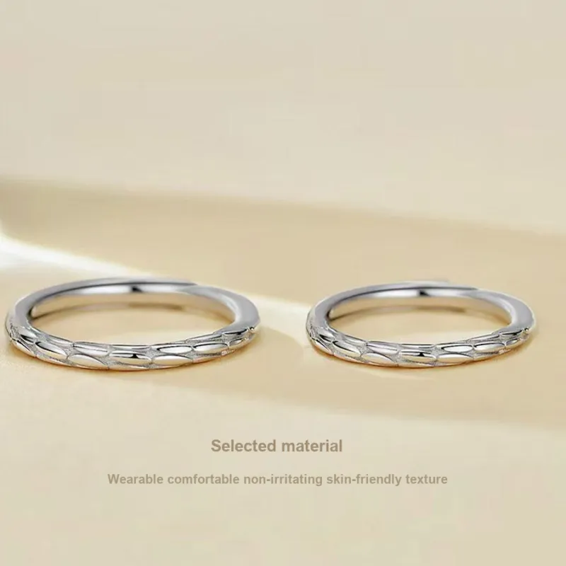 Master Kim Niche Ins Trendy Business Casual Adjustable Opening Ring Unisex-3