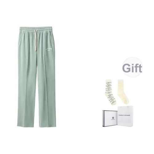 Charlie Luciano Повседневные брюки Унисекс Серый Зеленый