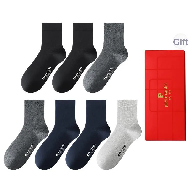 PIERRE CARDIN Mid Calf Socks Men's 7 Pack Box Included-8