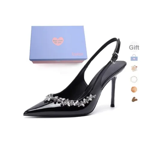 Xingdiman Низкий каблук Высокий каблук Женский Бордовый