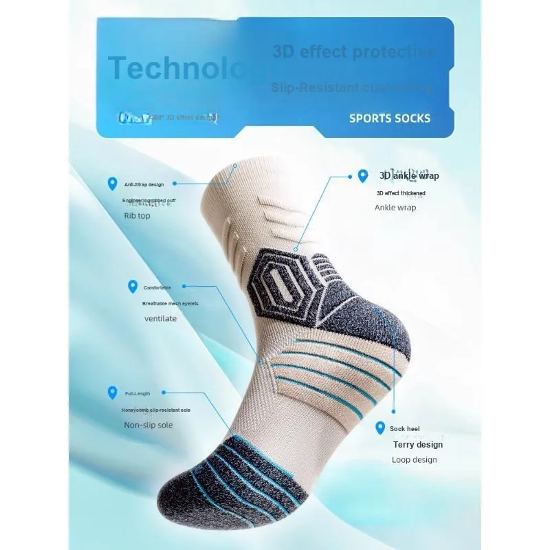 Taste The Color Basketball Socks Unisex 3 Pack-16