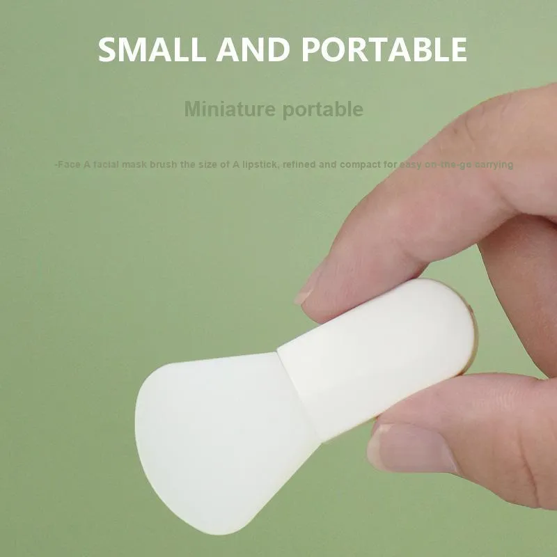 JIAOXUEFEI Silicone Facial Mask Mini Foundation Brush Cream Spoon Clay Mask Compact Portable Facial Care-2