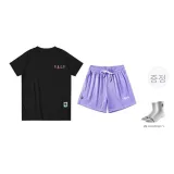 퍼플+블랙 시그니처 반팔 (양말 증정)