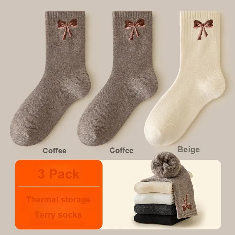 H YXIANG Mid Calf Socks Women's Combo Set-15