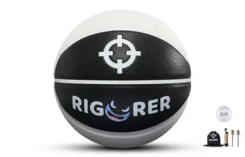 RIGORER Monster Series PU Basketball Black White Size 5 Training Kids'