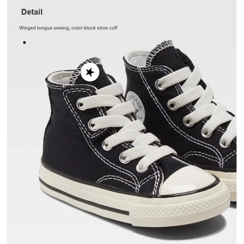 Converse 1970s Anti Slip Wear Resistant High Top Toddler Shoes Black Infant And Toddler-1