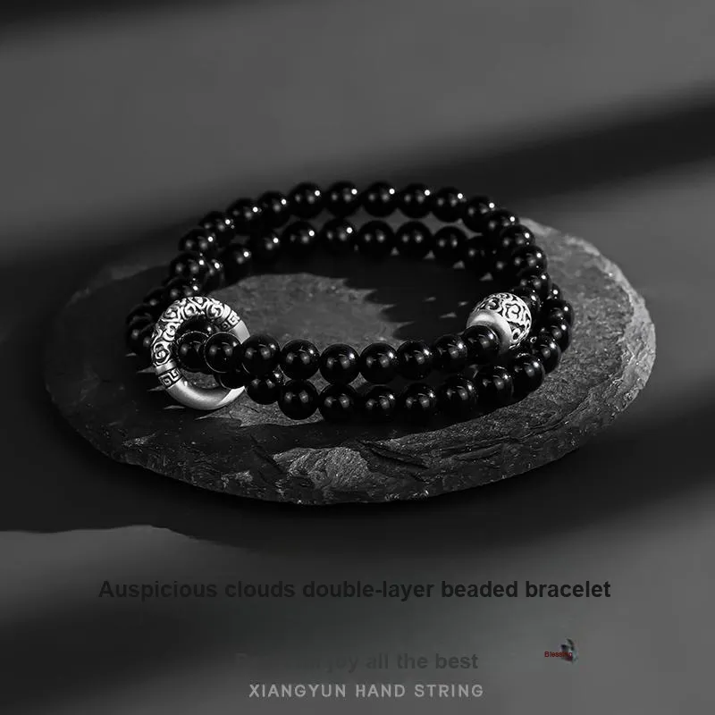 MAGICPOLE Processing Obsidian Bracelets Men's-1