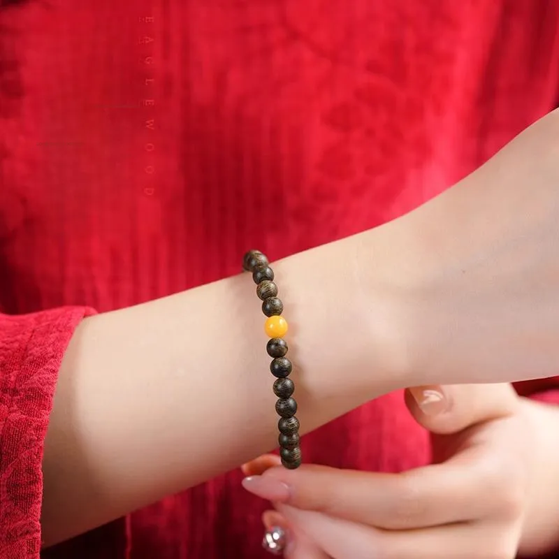 DALONG Aromatic Agarwood Bracelets Unisex-4