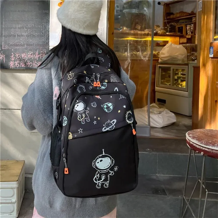 BRINCH Nylon Fabric Backpack Unisex-1