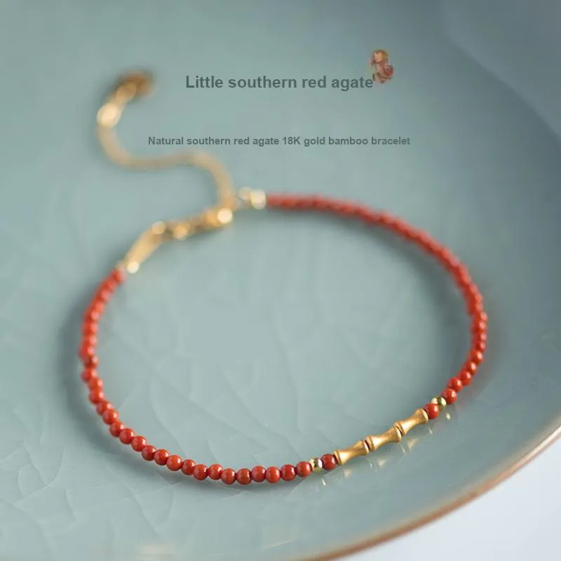 Guo Lu Southern Red Agate Bracelets Women's-1