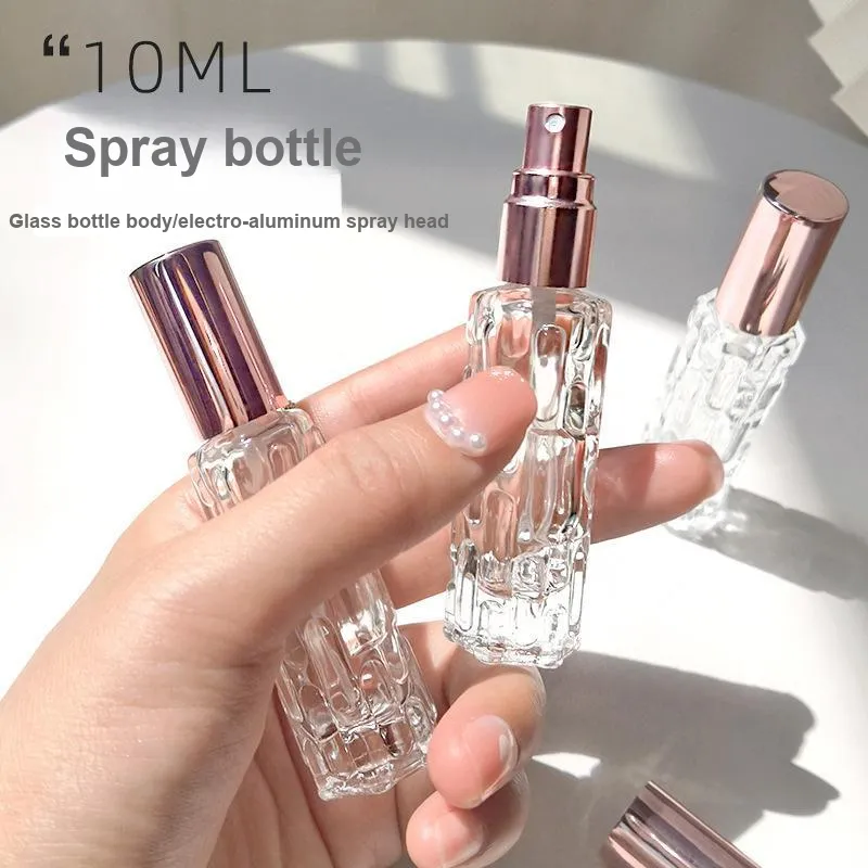 JIANYINGSHU Perfume Refill Bottles High End Portable 10ml Sample Glass Press Spray Bottle Empty Refill Tool-15