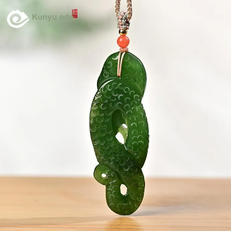 KUNYUYAO Hetian Jade Pendants White Jade Unisex-62