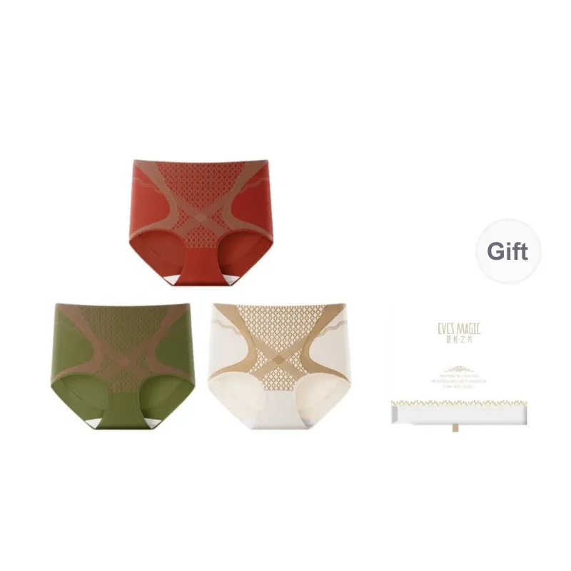 XIA.WA.ZHI.XIU Underpants Women's Shopping Bag 3 Pack-8