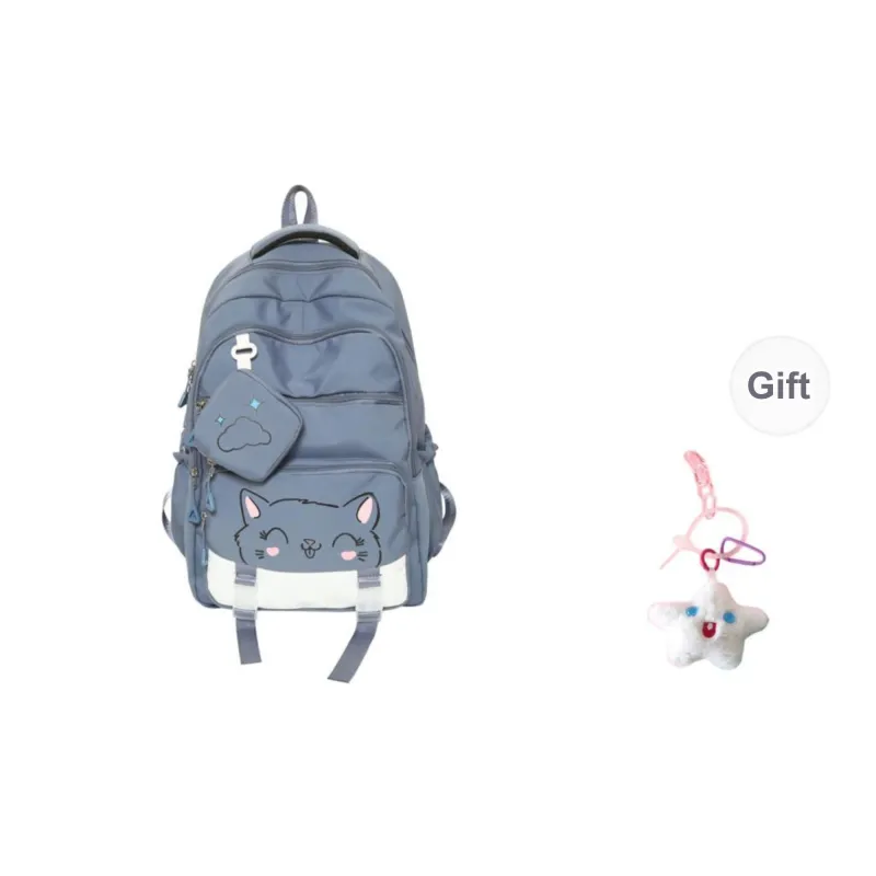 BRABOSTON Nylon Backpack Unisex Sunset Red/Burgundy/Blue/Black/Khaki/Pink-15