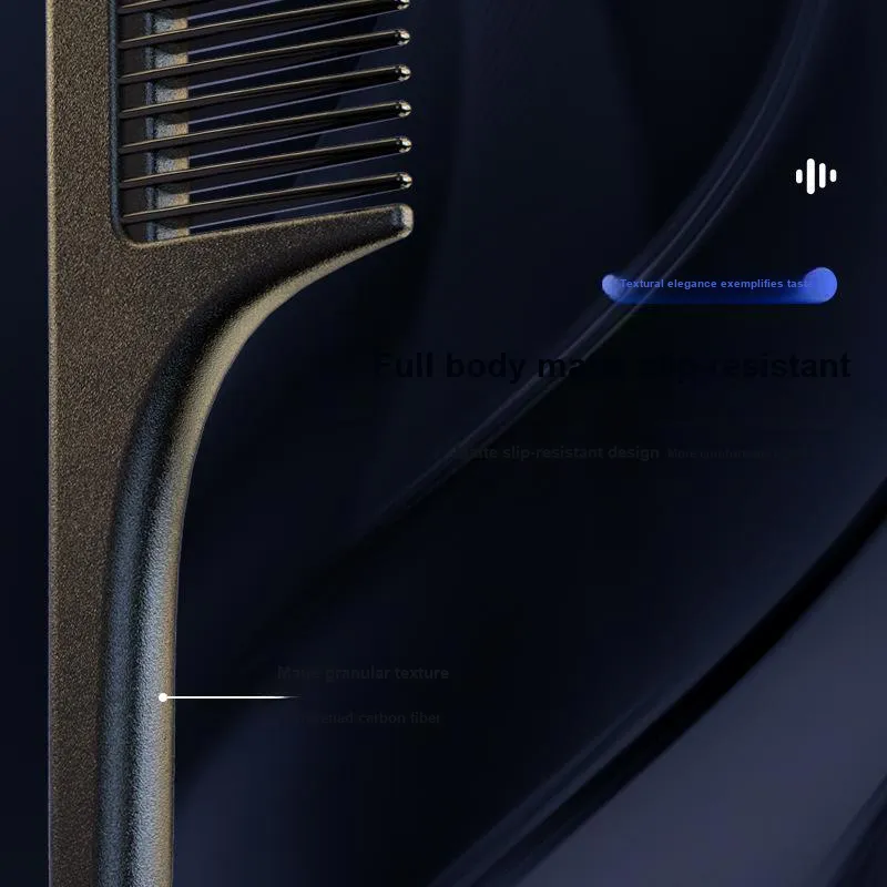 JINGLINGLONG Combs Double-Sided Hairdressing Combs Styling Comb For Teasing Carbon Fiber Comb Blowout-3