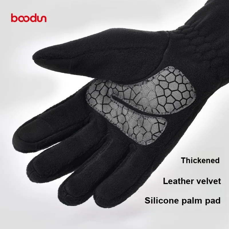 BOODUN Riding Equipment Cycling Glove Travel Unisex Polar Fleece S/M/L-3