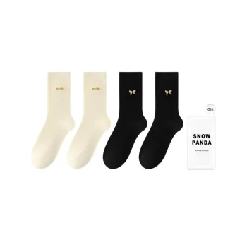 XXLLG Mid Calf Socks Women's Shopping Bag Combo Set