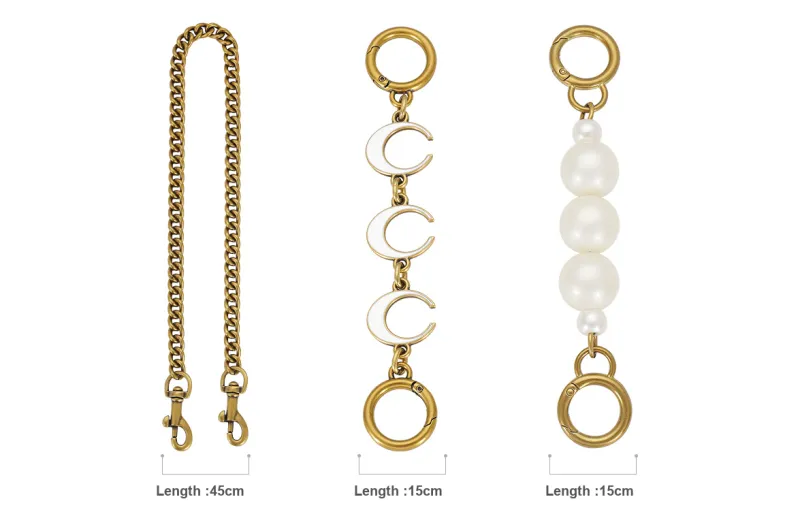 GUYI Alloy Bag Strap Unisex Antique Gold-9